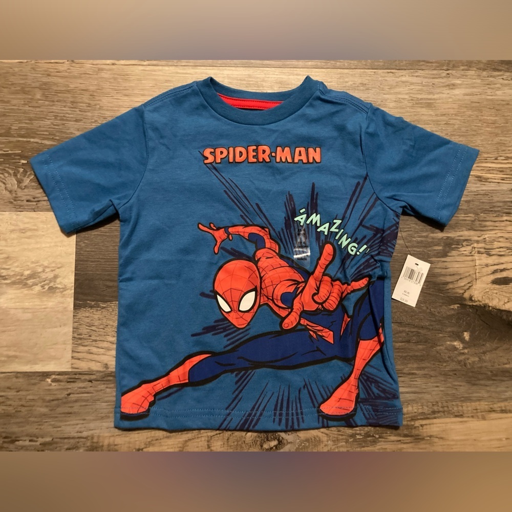 Marvel Spider-Man boys blue tee shirt
